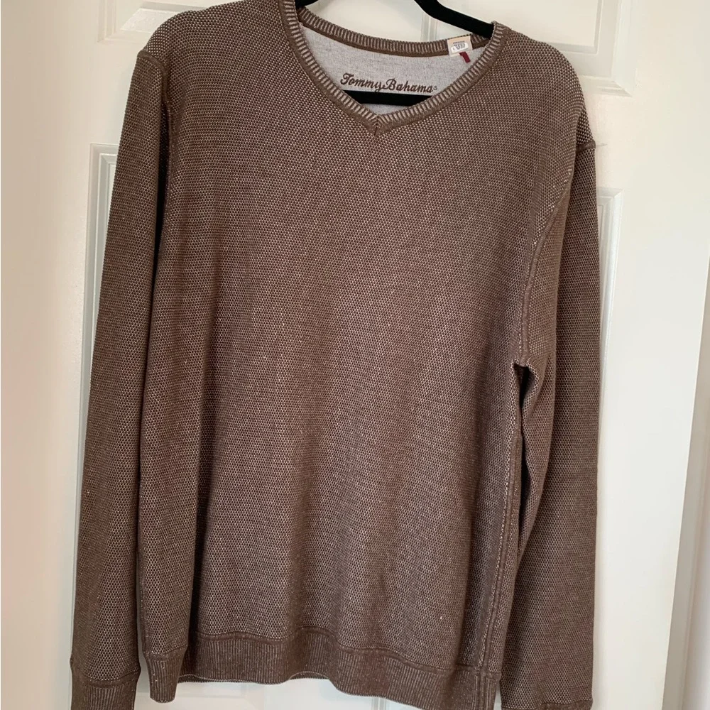 Tommy Bahama Paradise Ridge v neck pullover sweater silk men’s sz medium office‎